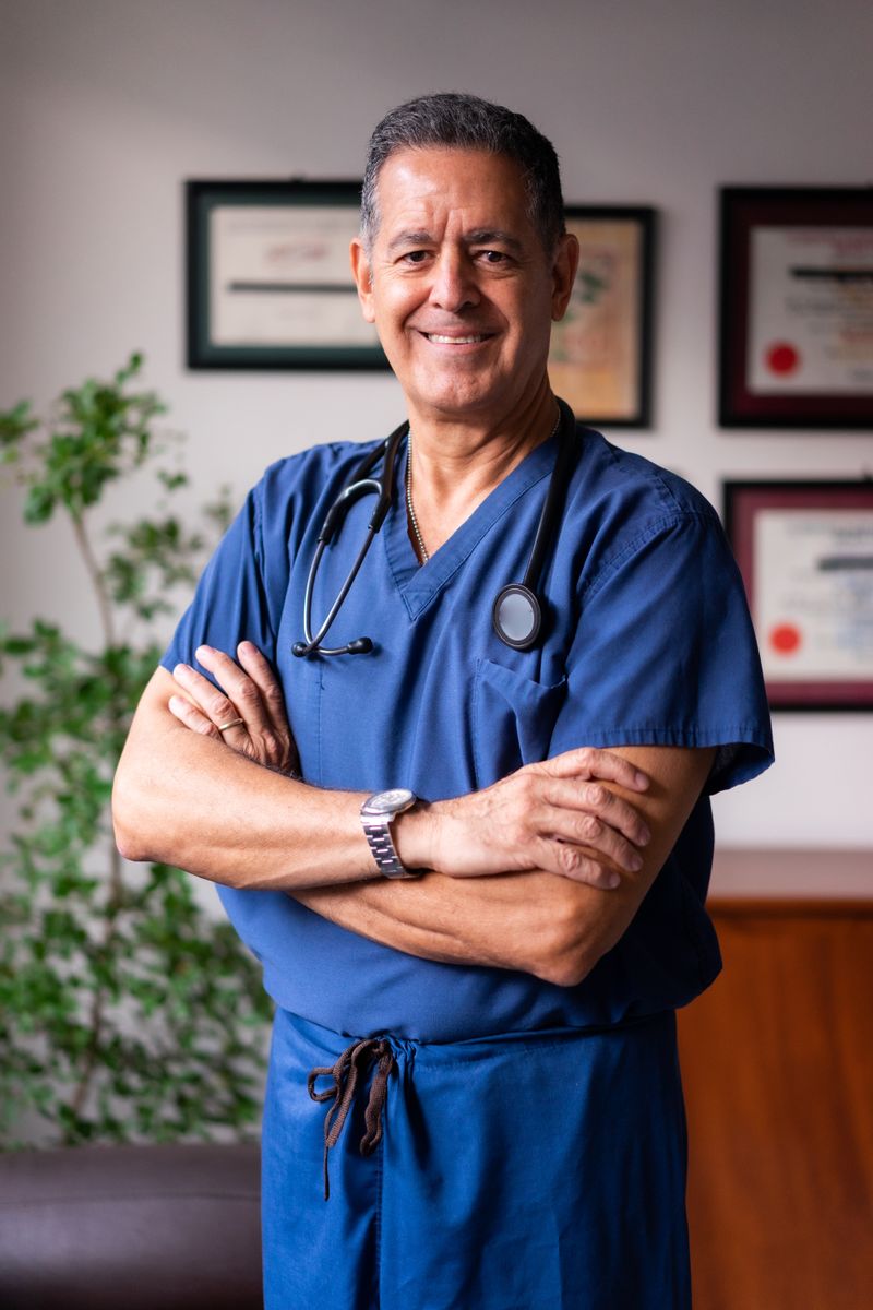 Mateo Alvarez standing with folded arms
